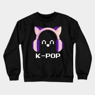 K-Pop Fan Headphones Crewneck Sweatshirt